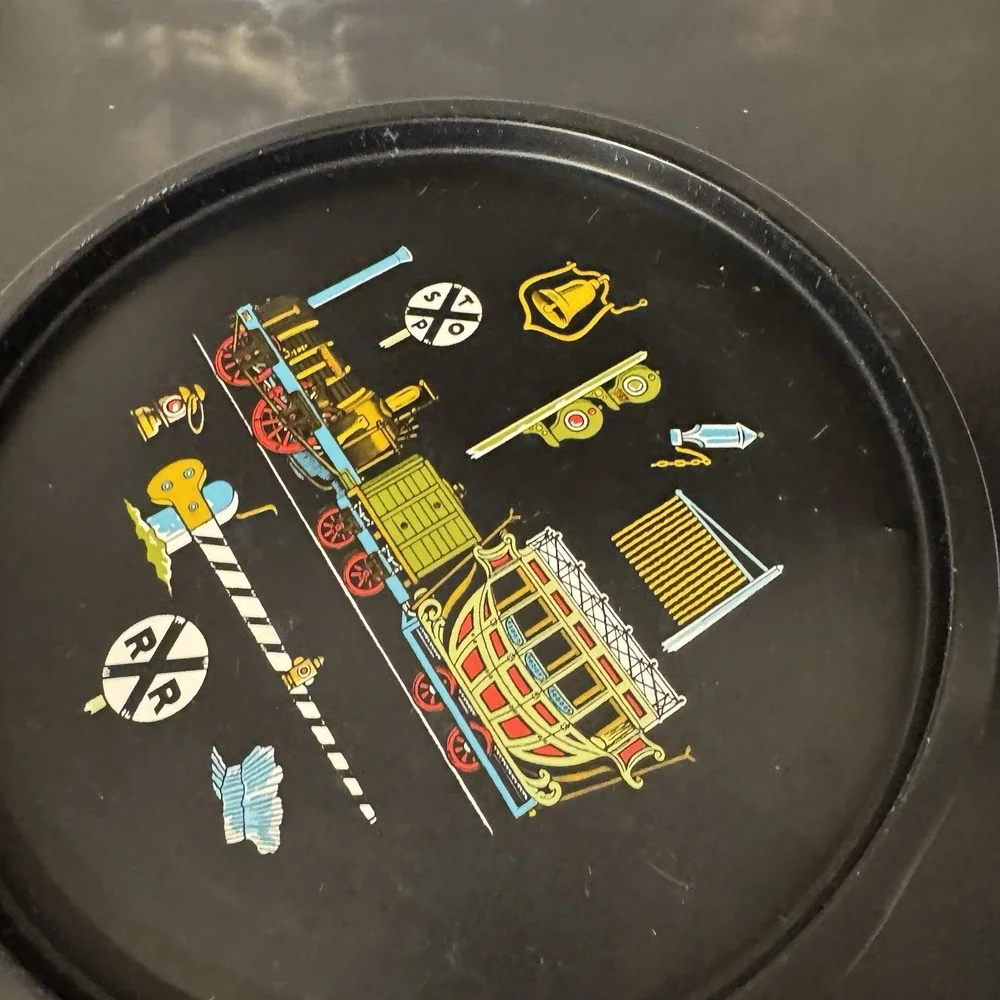 Vintage Bachman Bakery Railroad Train Tin And Tray 10
